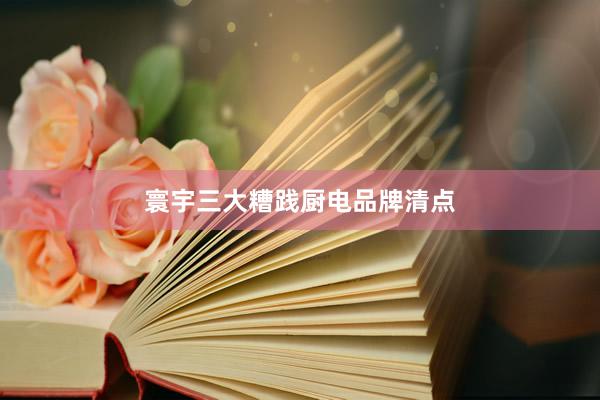 寰宇三大糟践厨电品牌清点